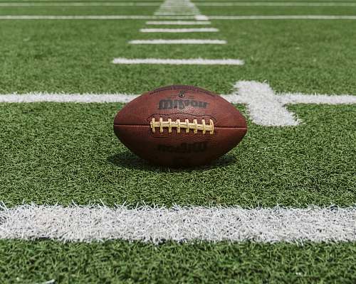 football field brown and black Wilson football football